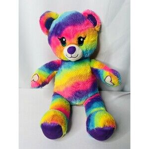 Rainbow Build-a-Bear Teddy Bear